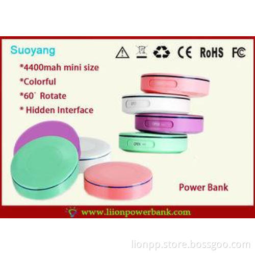 Mini GPS , Mobile Phone and Tablet Power Bank 4400mah Exter
